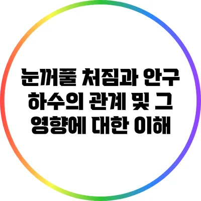 눈꺼풀 처짐과 안구 하수의 관계 및 그 영향에 대한 이해