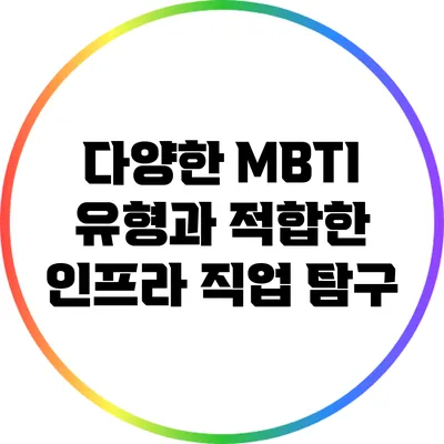다양한 MBTI 유형과 적합한 인프라 직업 탐구