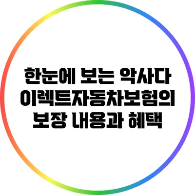 한눈에 보는 악사다이렉트자동차보험의 보장 내용과 혜택