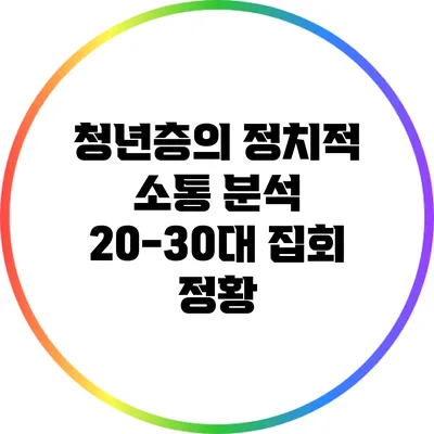 청년층의 정치적 소통 분석: 20-30대 집회 정황