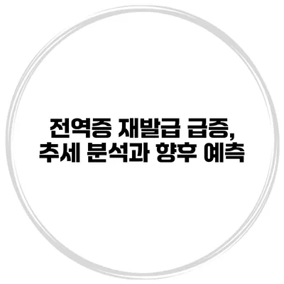 전역증 재발급 급증, 추세 분석과 향후 예측